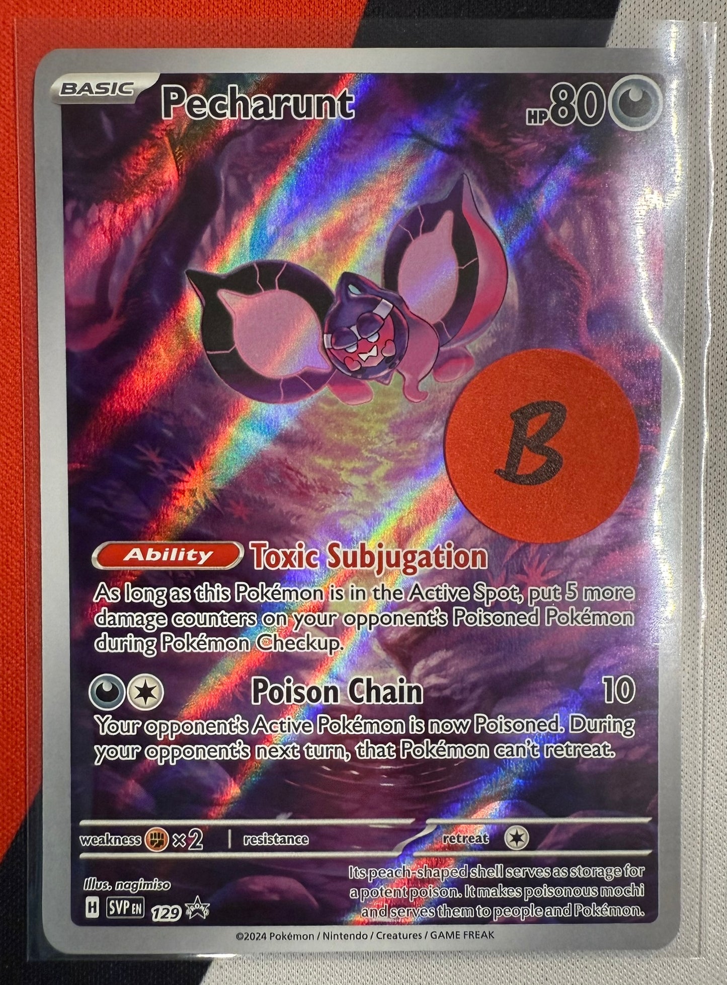 Pecharunt #129 – Scarlet & Violet (Black Star Promo, Full Art) B