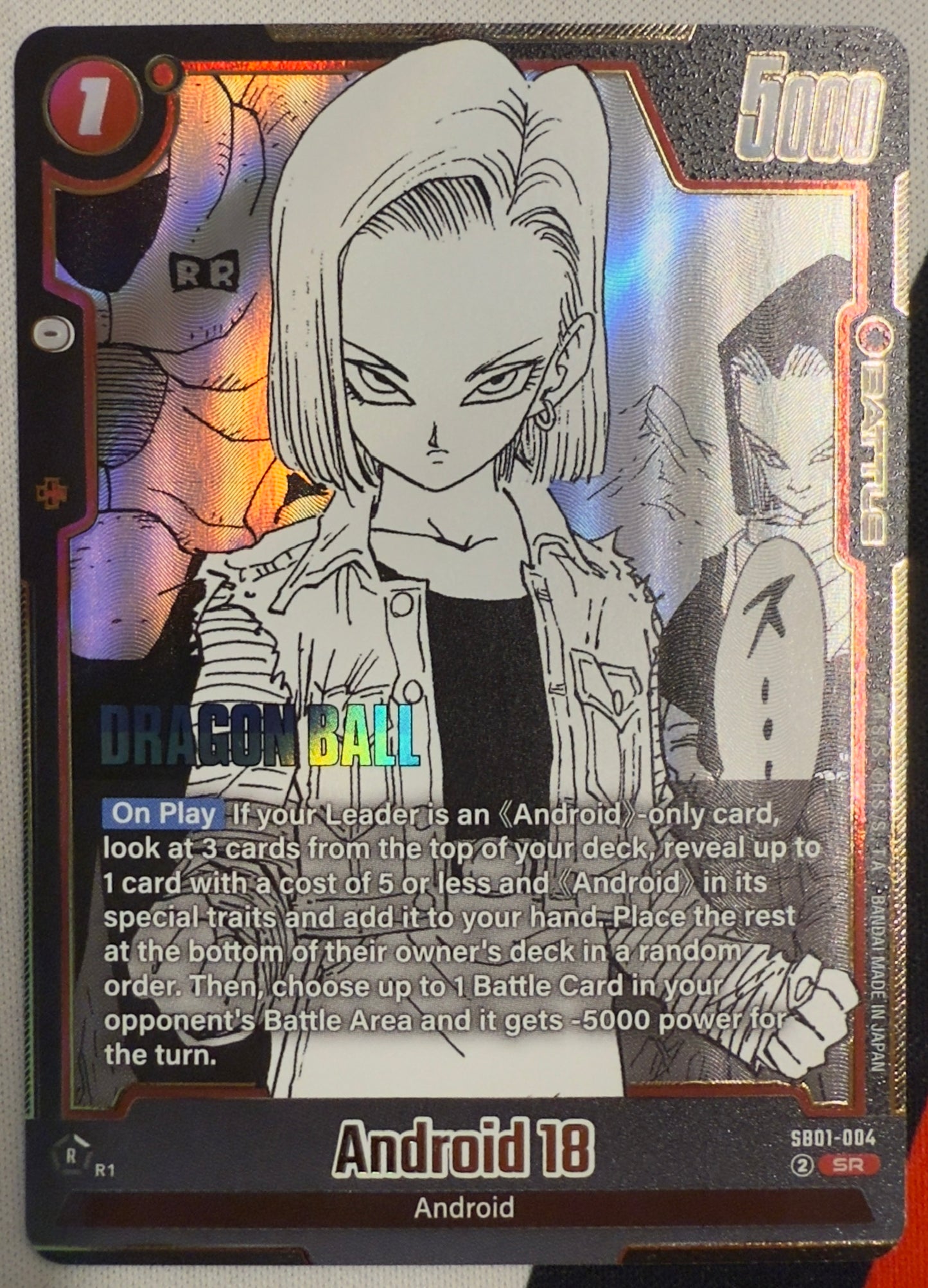 Android 18 #4 – Manga Booster 01 (Super Rare)