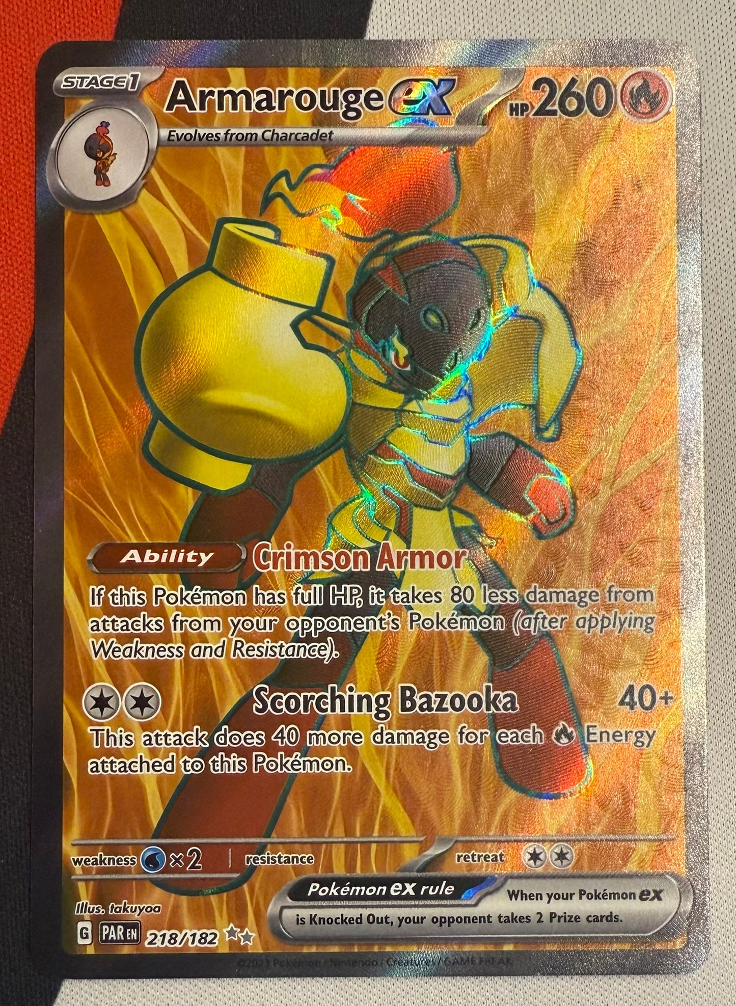 Armarouge ex #218 – Paradox Rift (Ultra Rare)
