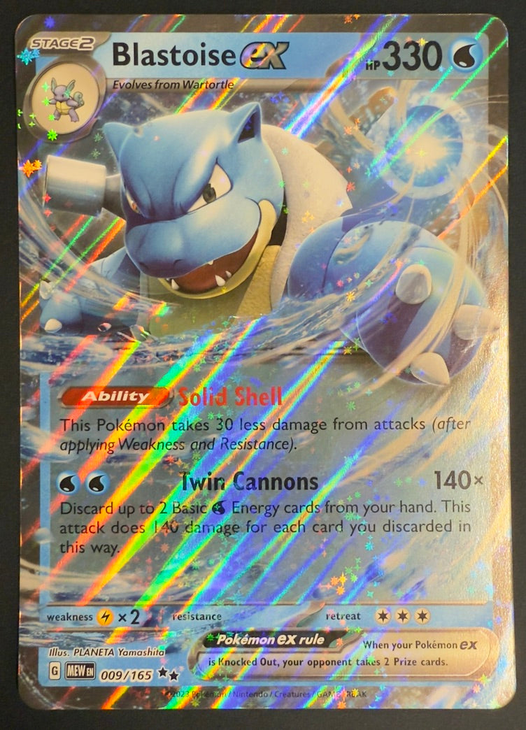 Blastoise ex #009 – Scarlet & Violet 151 (Black Star Promo, Jumbo Card)