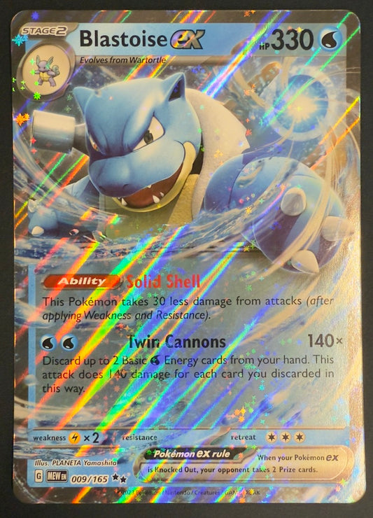 Blastoise ex #009 – Scarlet & Violet 151 (Black Star Promo, Jumbo Card)