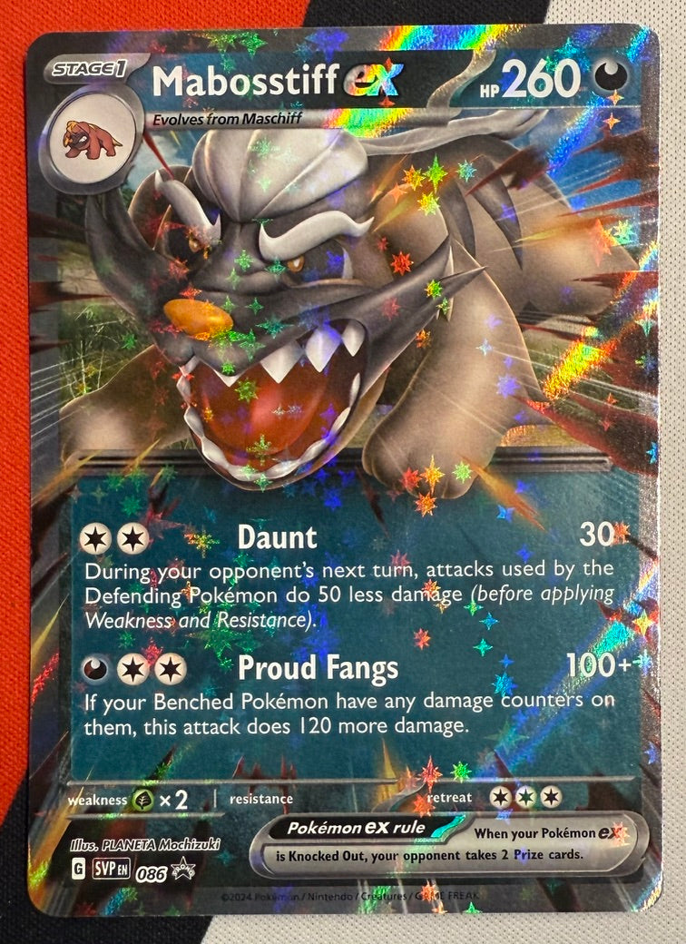 Mabosstiff ex #86 – Scarlet & Violet Promo (Black Star Promo)
