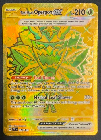 Teal Mask Ogerpon ex #177 – Prismatic Evolutions (Hyper Rare)