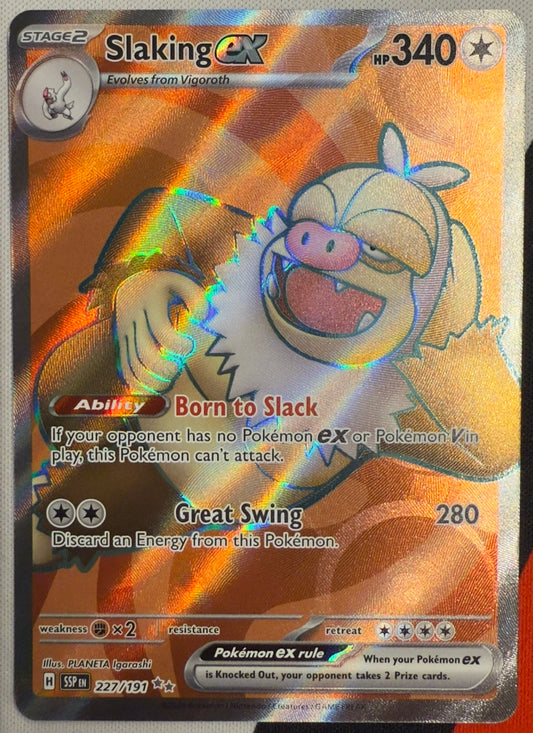 Slaking ex #227 – Surging Sparks (Ultra Rare)