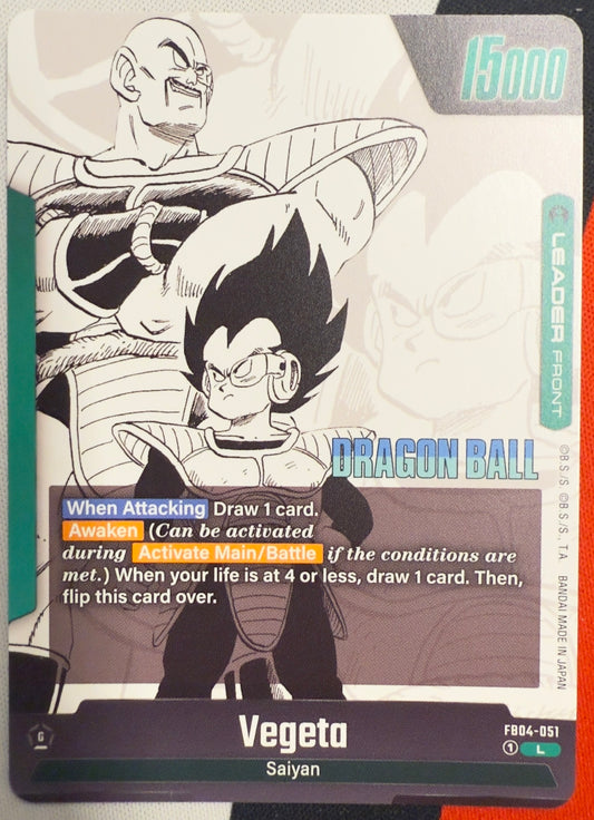 Vegeta #51 – Manga Booster 01 (Leader Rare)