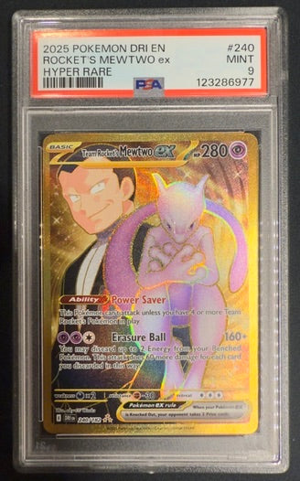 PSA 9 Team Rocket’s Mewtwo ex #240 – Destined Rivals (Hyper Rare)