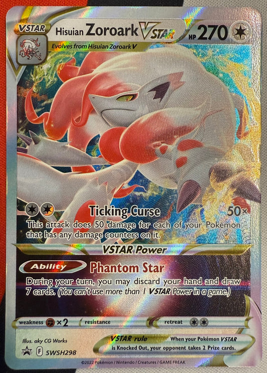 Hisuian Zoroark VSTAR #SWSH298 – Sword & Shield (Black Star Promo, Full Art)