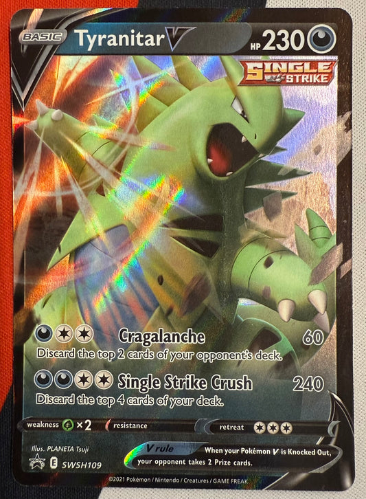 Tyranitar V #SWSH109 – Sword & Shield (Black Star Promo) B