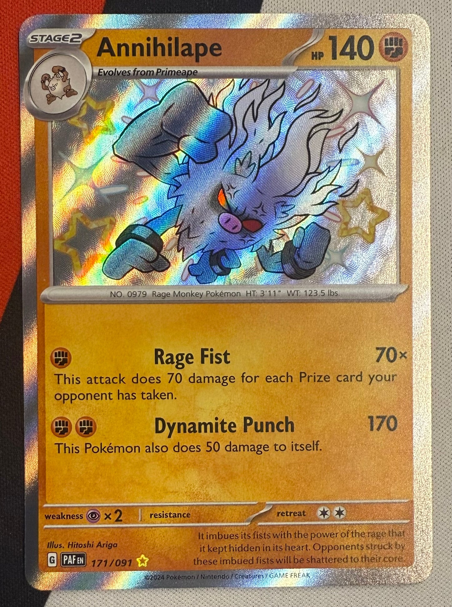Annihilape #171 – Paldean Fates (Shiny Rare)