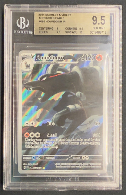 BGS 9.5 Houndoom #066 – Shrouded Fable (Illustration Rare)
