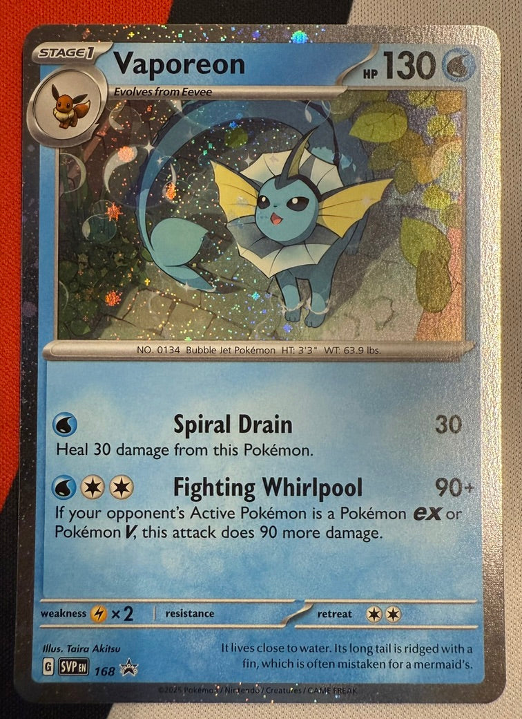 Vaporeon #168 – Scarlet & Violet (Black Star Promo, Cosmos Holo) B