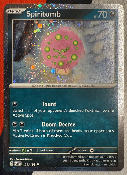 Spiritomb #129 – Scarlet & Violet (Cosmos Holo)