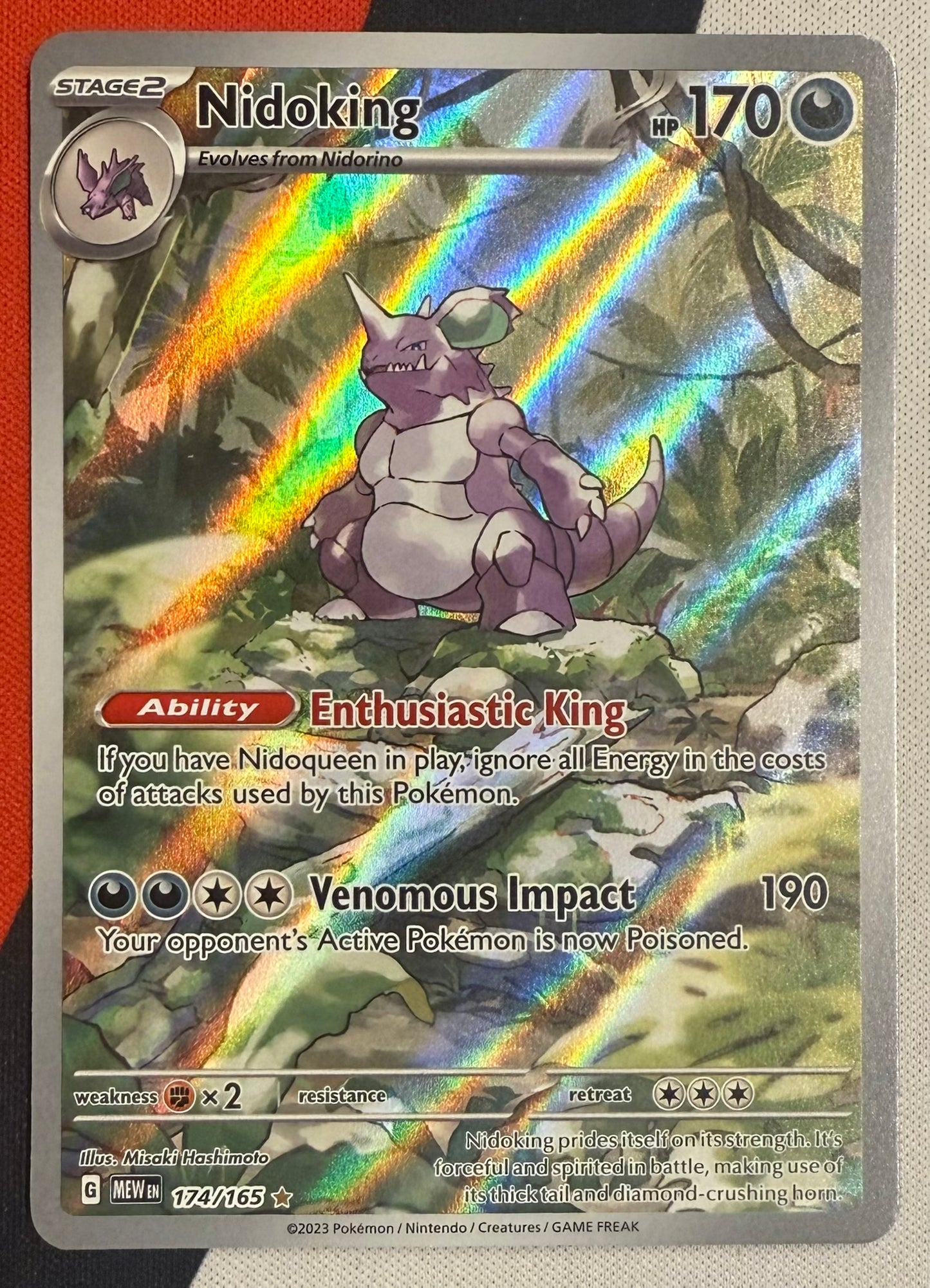 Nidoking #174 – Scarlet & Violet: 151 (Illustration Rare)