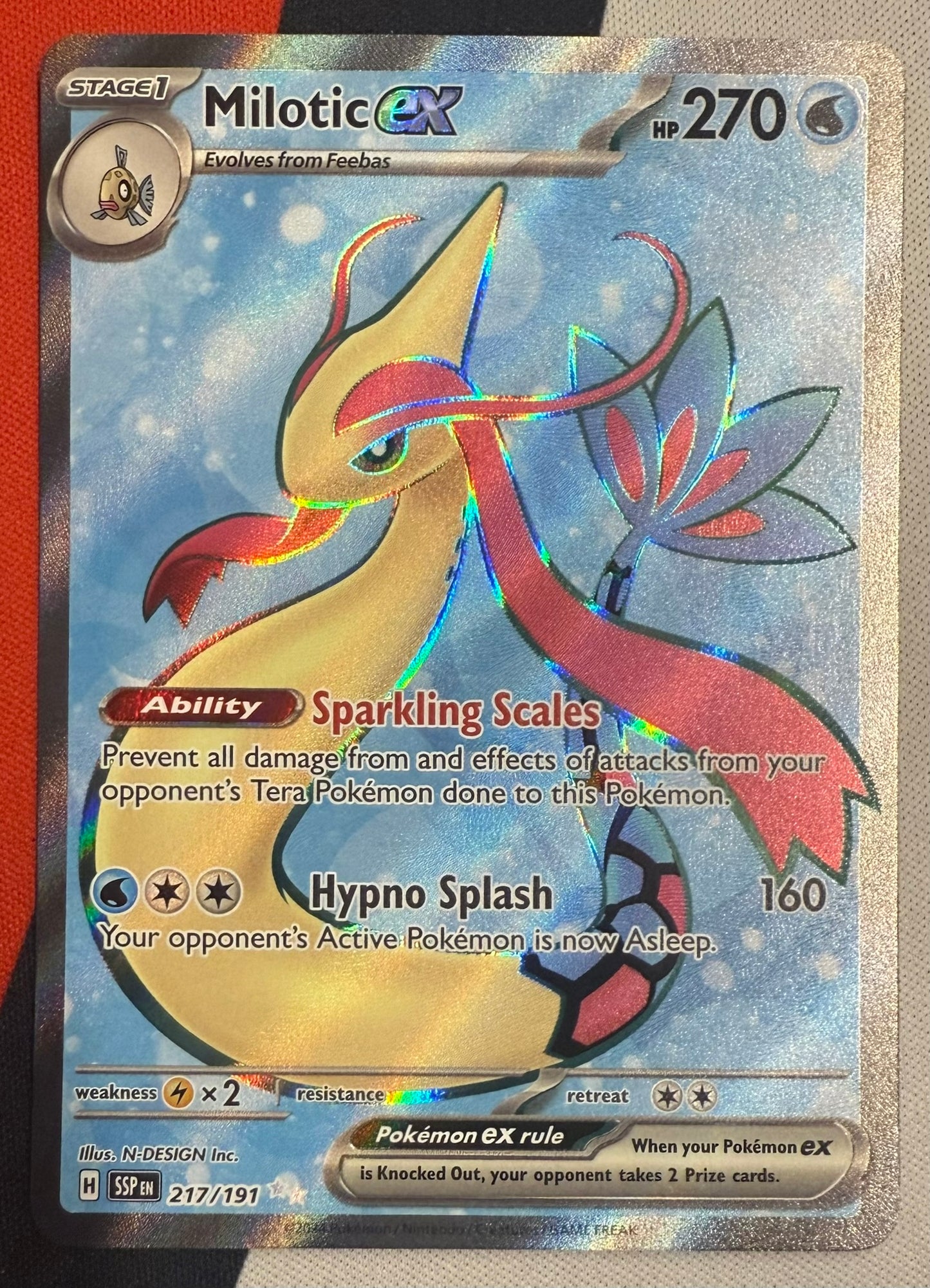 Milotic ex #217 – Surging Sparks (Ultra Rare)