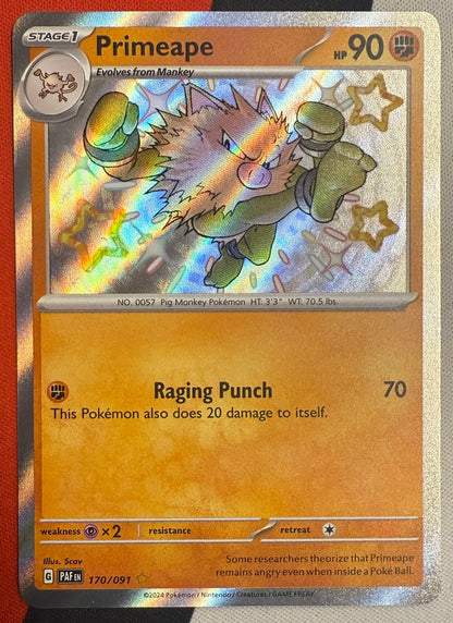 Primeape #170 – Paldean Fates (Shiny Rare)