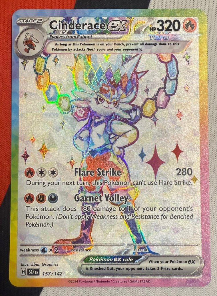 Cinderace ex #157 – Stellar Crown (Ultra Rare) B
