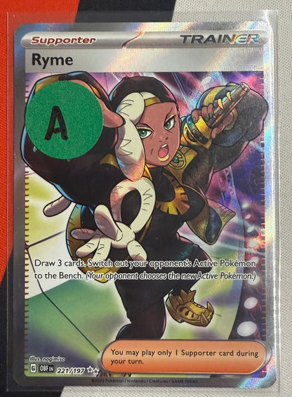 Ryme #221 – Obsidian Flames (Ultra Rare) A