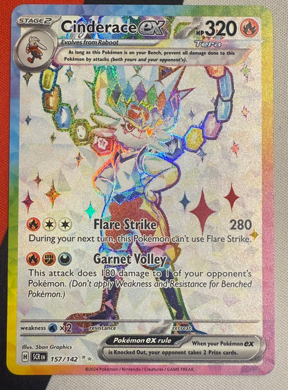 Cinderace ex #157 – Stellar Crown (Ultra Rare) A
