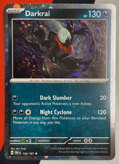 Darkrai #136 – Obsidian Flames (Cosmos Holo)