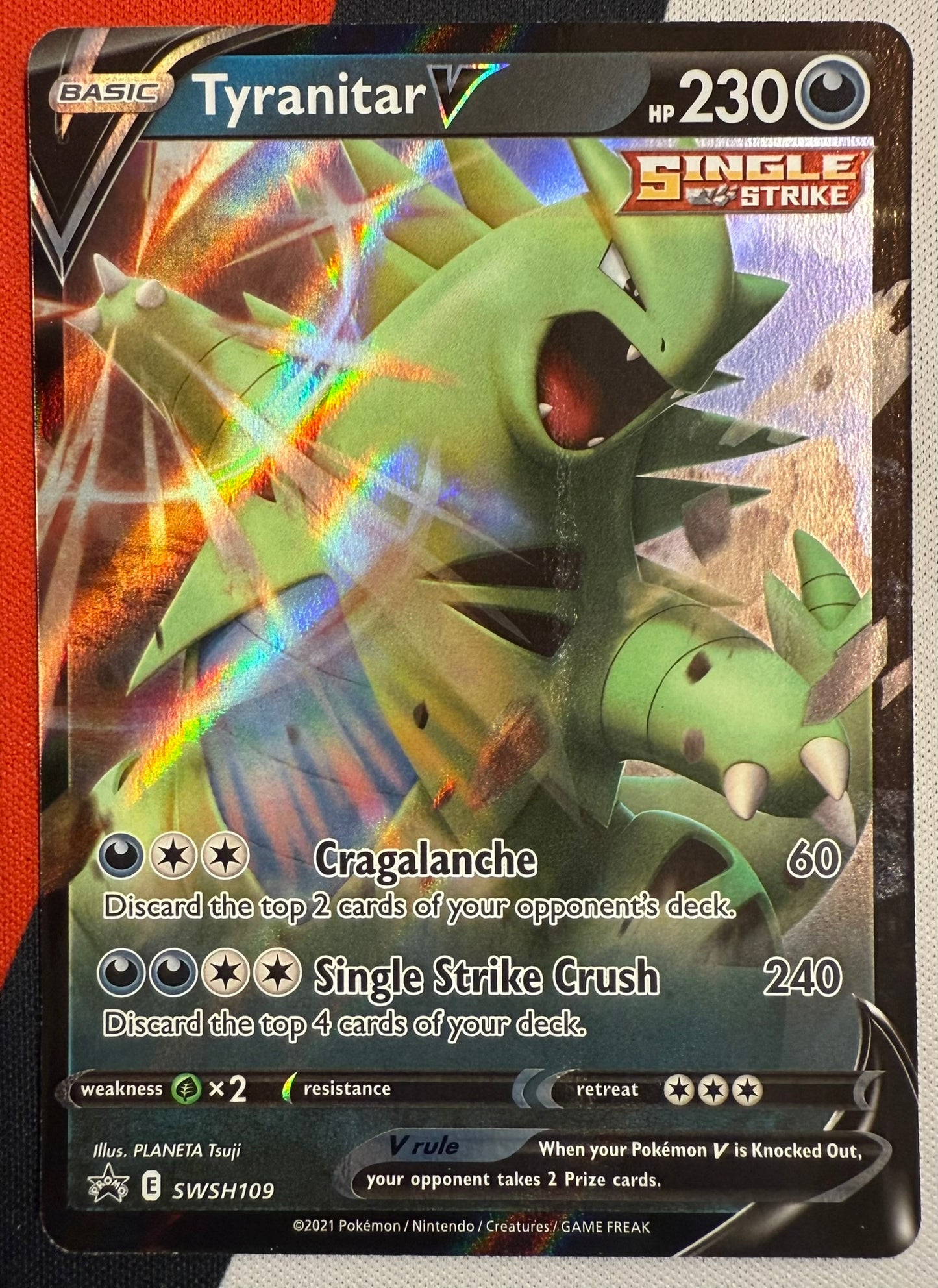Tyranitar V #SWSH109 – Sword & Shield (Black Star Promo) A