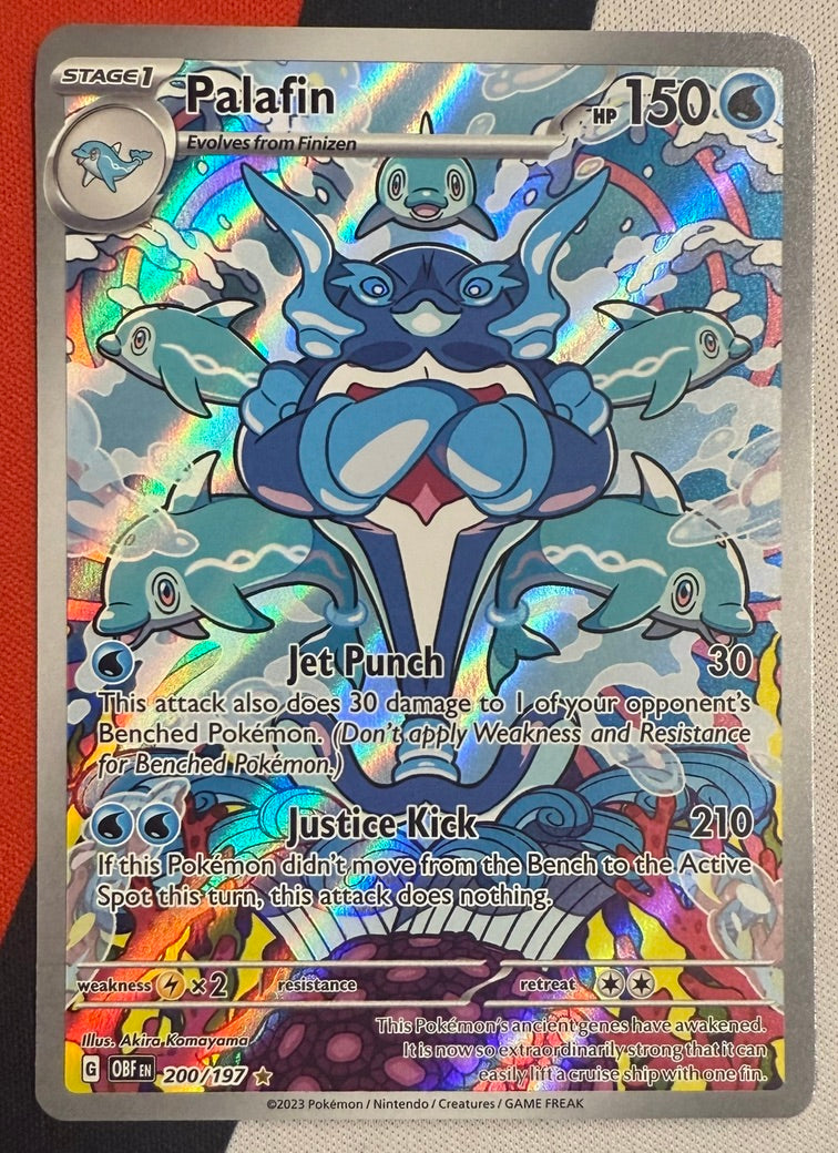 Palafin #200 – Obsidian Flames (Illustration Rare)