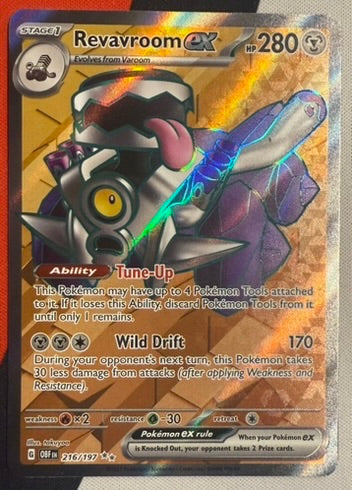 Revavroom ex #216 – Obsidian Flames (Ultra Rare)