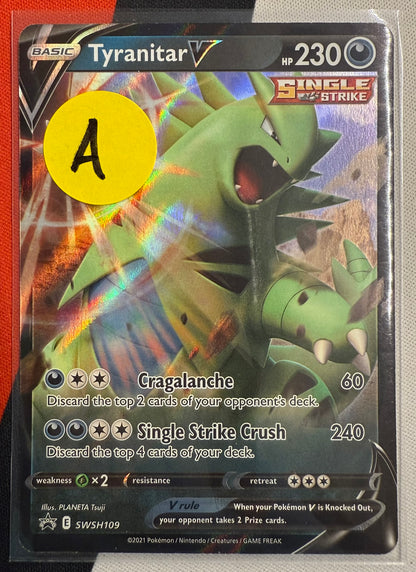 Tyranitar V #SWSH109 – Sword & Shield (Black Star Promo) A