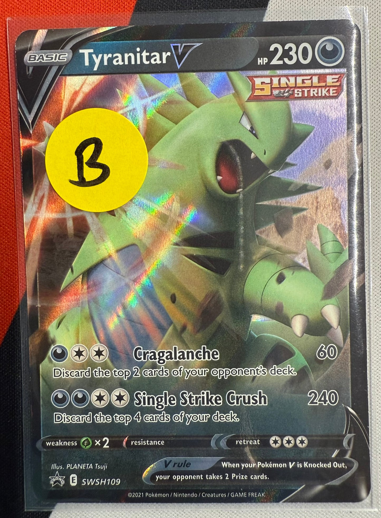 Tyranitar V #SWSH109 – Sword & Shield (Black Star Promo) B