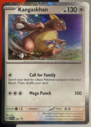 Kangaskhan #202 – Scarlet & Violet (Black Star Promo, Cosmos Holo) A
