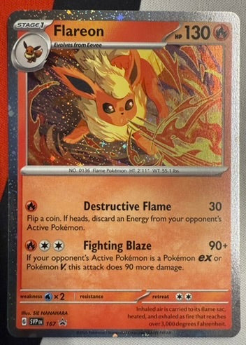 Flareon #167 – Scarlet & Violet (Black Star Promo, Cosmos Holo) A