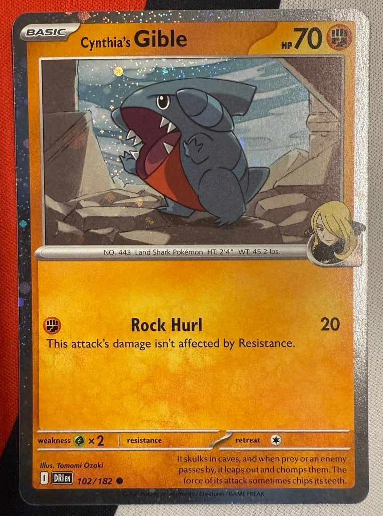 Cynthia’s Gible #102 – Destined Rivals (Cosmos Holo)