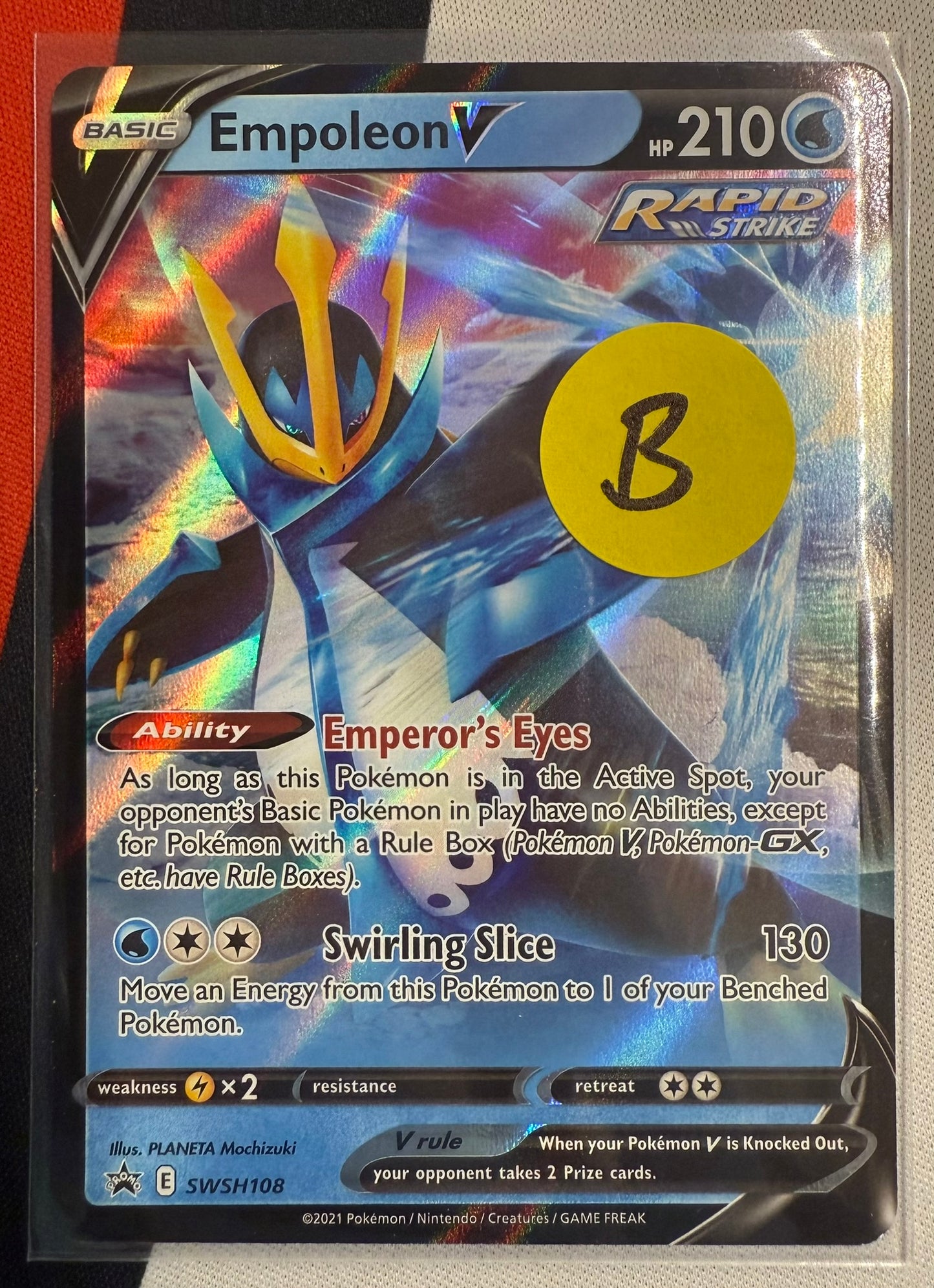 Empoleon V #SWSH108 – Sword & Shield (Black Star Promo) B