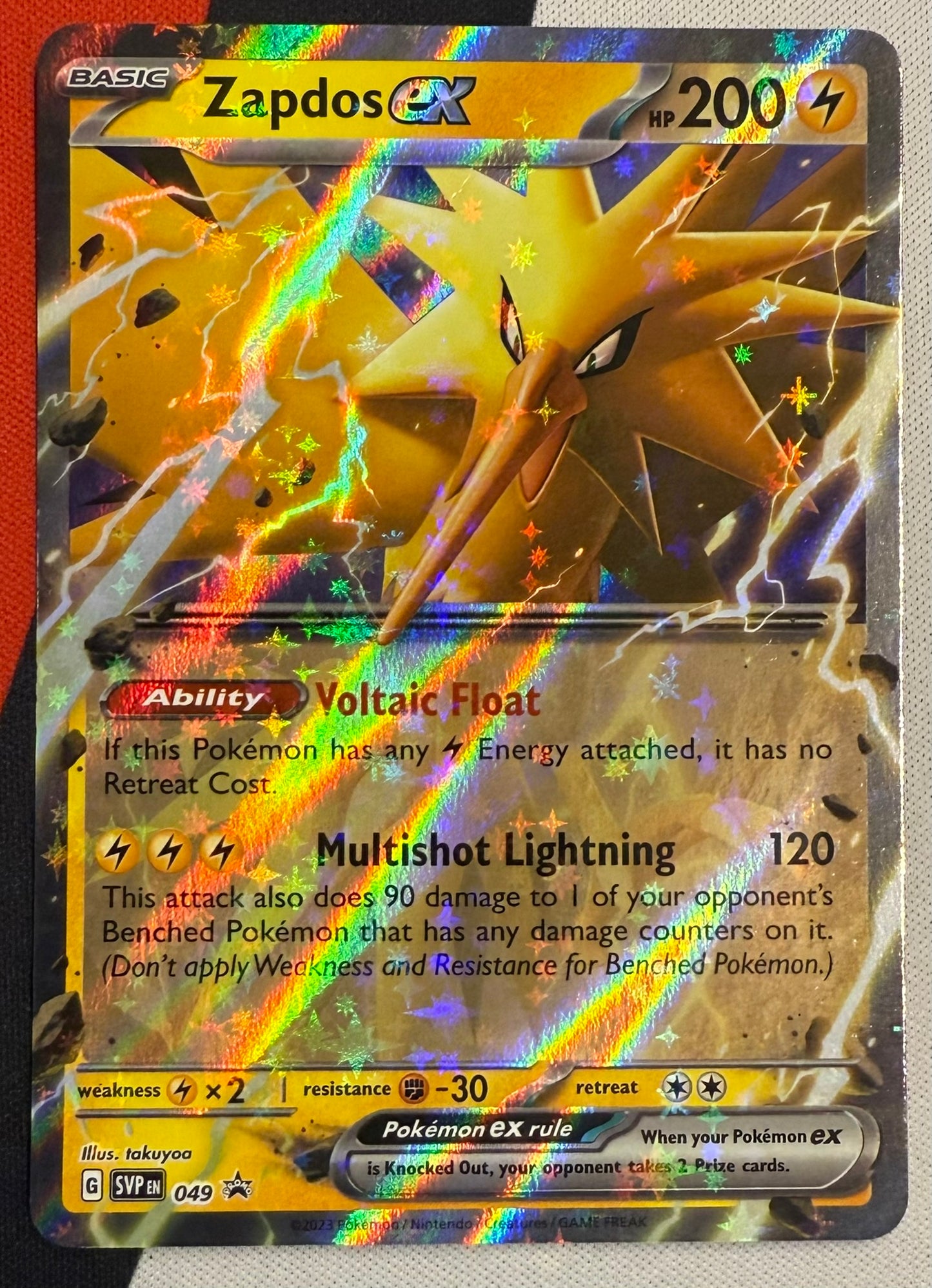 Zapdos ex #49 – Scarlet & Violet Promo (Black Star Promo) B