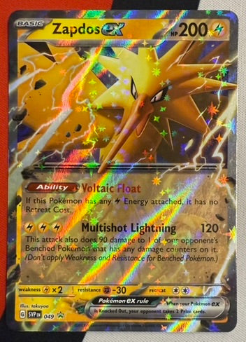 Zapdos ex #49 – Scarlet & Violet Promo (Black Star Promo) A