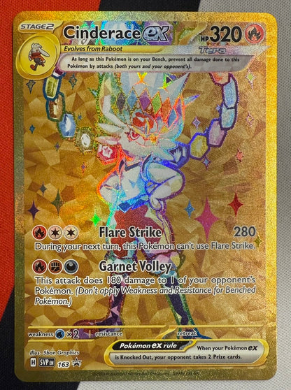 Cinderace ex #163 – Scarlet & Violet (Black Star Promo)