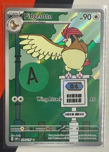 Pidgeotto #208 – Obsidian Flames (Illustration Rare) A