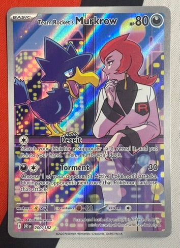 Team Rocket’s Murkrow #200 – Destined Rivals (Illustration Rare)