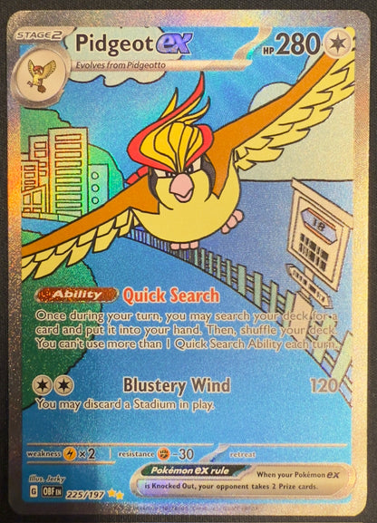 Pidgeot ex #225 – Obsidian Flames (Special Illustration Rare)