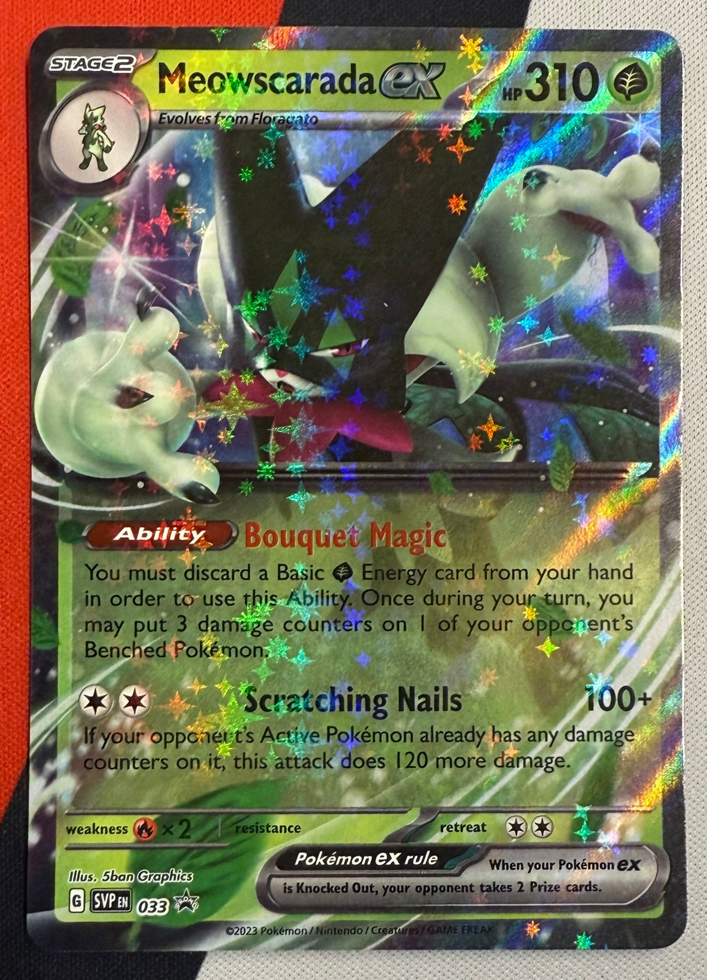 Meowscarada ex #33 – Scarlet & Violet Promo (Black Star Promo) B