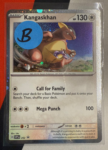 Kangaskhan #202 – Scarlet & Violet (Black Star Promo, Cosmos Holo) B