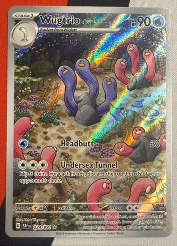 Wugtrio #224 – Paldean Fates (Illustration Rare)