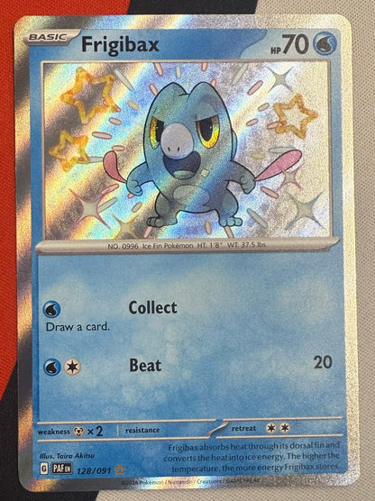 Frigibax #128 – Paldean Fates (Shiny Rare)
