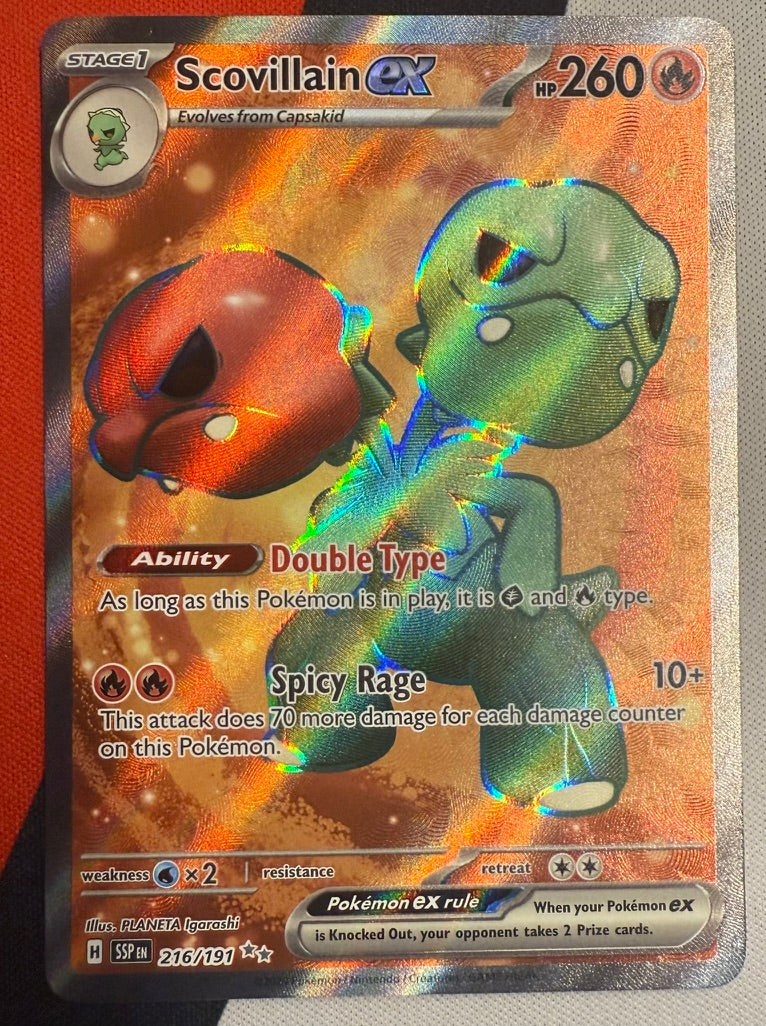 Scovillain ex #216 – Surging Sparks (Ultra Rare)