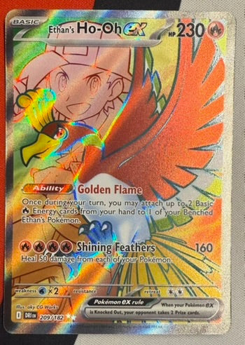 Ethan’s Ho-Oh ex #209 – Silver Tempest (Ultra Rare)